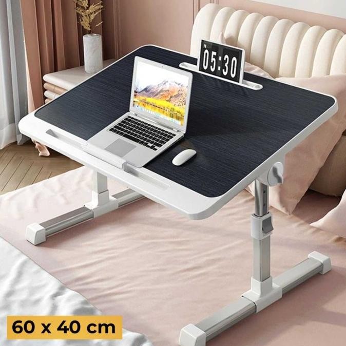 Meja Lipat Laptop Belajar Foldable Bed Table Adjustable Tinggi 27-40Cm Co