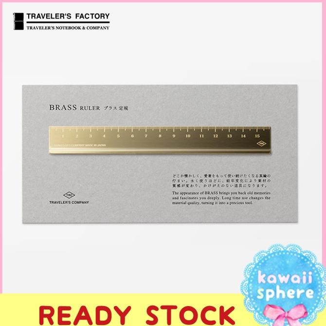 

Traveler'S Factory Solid Brass Ruler | Penggaris Travelers Notebook