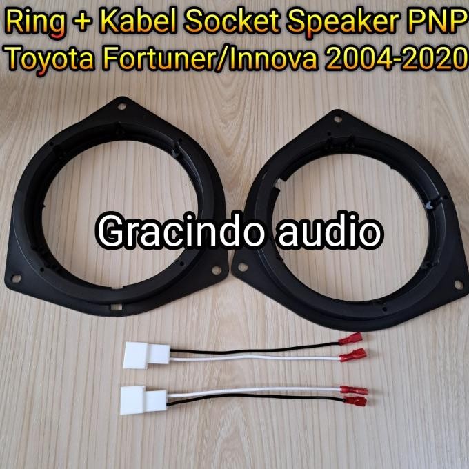 Promo Ring + Kabel Soket Speaker PNP Toyota Fortuner / Innova 2004-2020 COD