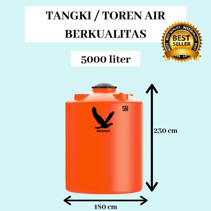 Terjangkau Toren Air 5000 Liter Tangki