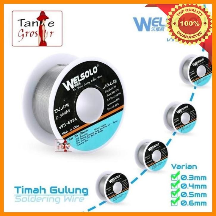 [tan] timah gulung welsolo vvs-633a 0.3mm 0.4mm 0.5mm 0.6mm export original