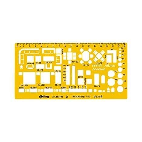 

Rotring Template Architect 1:50