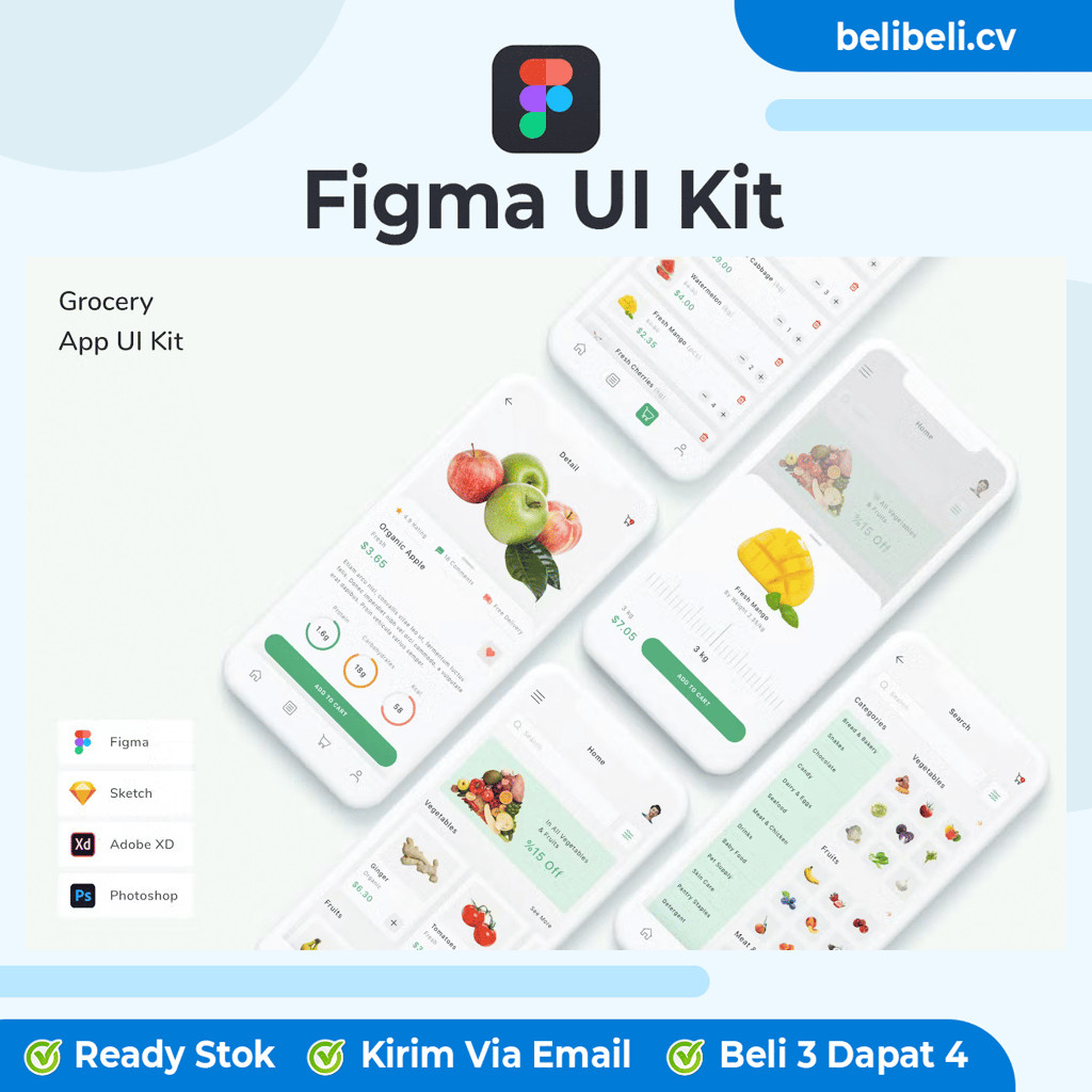 Grocery App UI - Premium Figma UI Kit