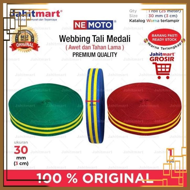 

[JTM] WEBBING TALI MEDALI MERK NEMOTO - ROLL