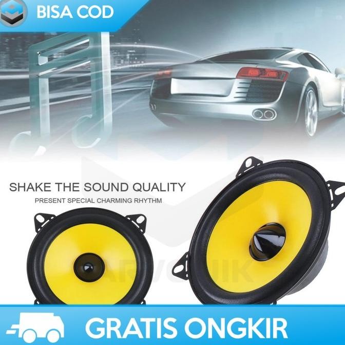 Promo SPEAKER SUBWOOFER 4 INCH SUPER BASS 6 WATT PENGERAS SUARA PINTU MOBIL COD