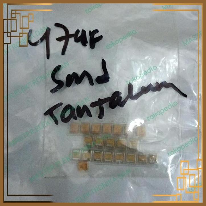 [MRD] 7048 kapasitor elco tantalum 47uf 47 uf 476j 476 10v 10volt smd tempel