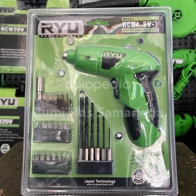 :0:0:0] RYU CORDLESS DRILL RCD 4.8 V-1 / MESIN BOR CAS BATERAI RCD 4.8V1