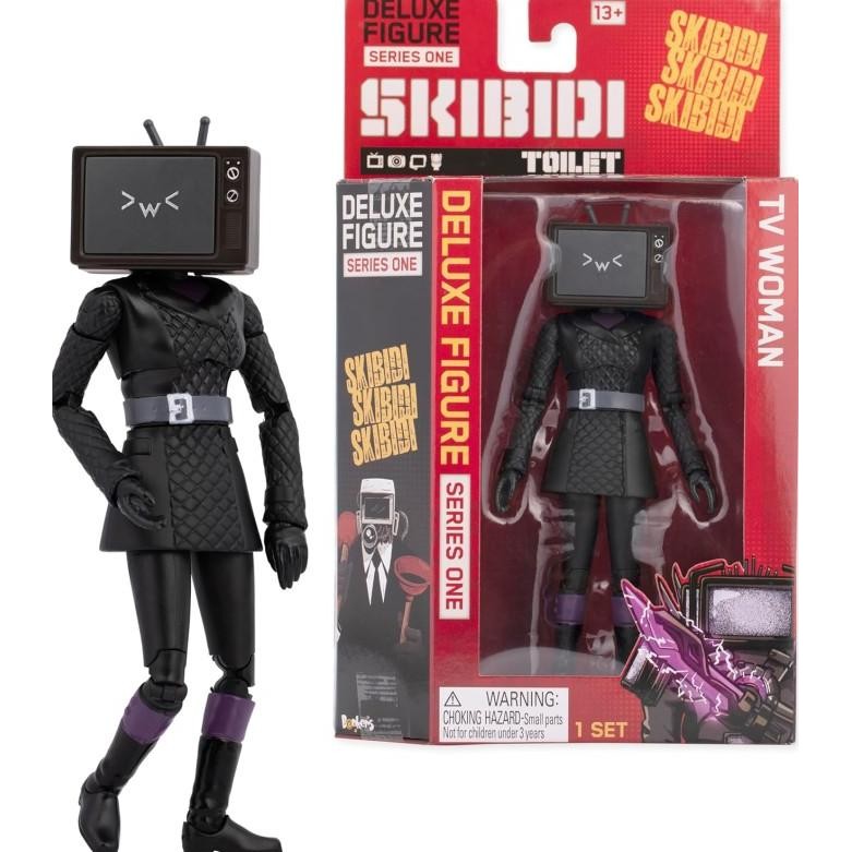 SKIBIDI Toilet Deluxe 6 inch Figure TV Woman EMCO