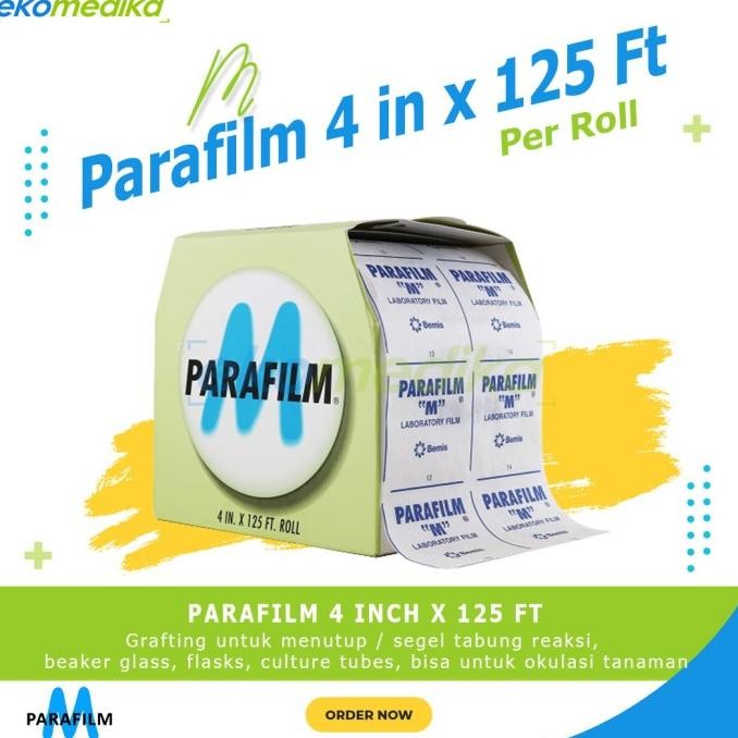 TERBARU - M Parafilm 4 Inch x 125 FT Grafting Film Laboratorium / Parafilm 4in