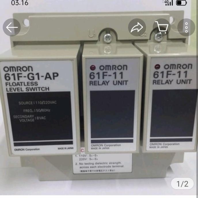 Spesial Wlc Omron 2 Tangki 61F-G1-Ap