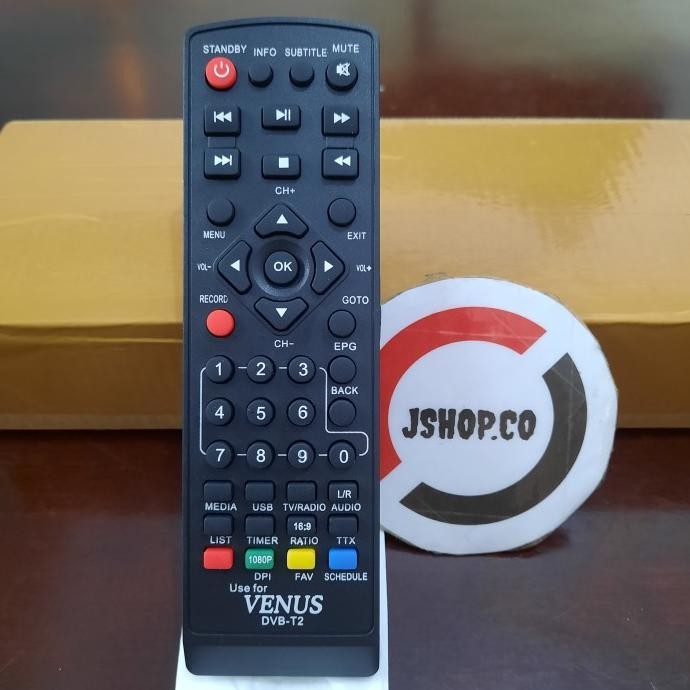 REMOTE/REMOT STB VENUS DVB T2 T-2 VENUS CABE/CABAI RAWIT murah