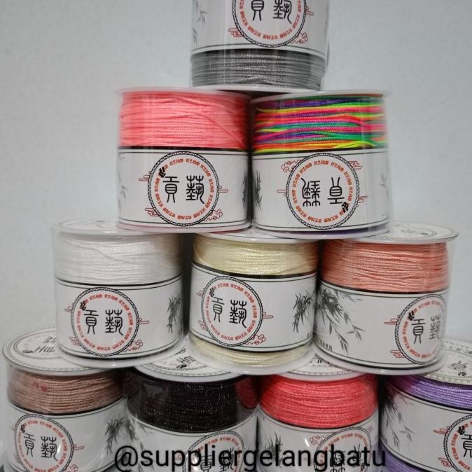 Tali Giok Tali Cina Nylon Cord 1mm Shambala bahan craft gelang kalung murah