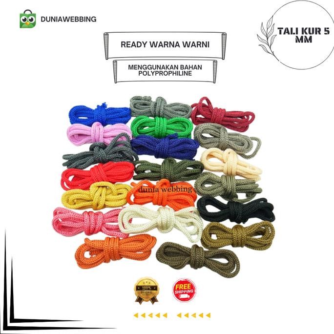 

Tali Kur 5 mm Warna Warni Isi 900 gram Per Pack Stock Lot Limited Edition murah