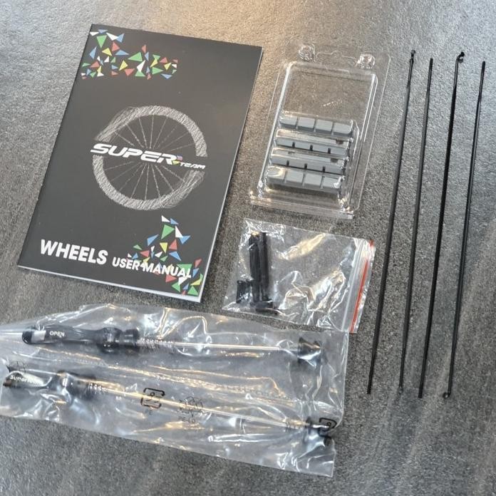 Wheelset Super Team Carbon 50mm Rim Brake Hub R13 - G4 murah