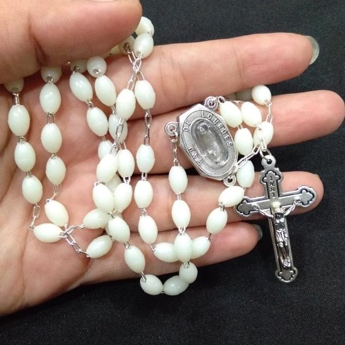 Rosario import fosfor/ rosario / rosario glow in the dark / kalung murah
