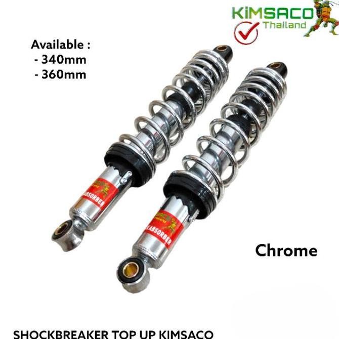 Murah Shockbreaker Shock Breaker Shok Top Up Chrome Ukuran 340Mm 360Mm Universal Honda Suzuki - Bd G