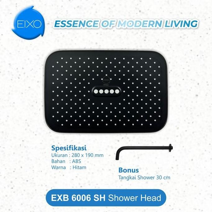 Shower Head Stylish Eixo Bufalo Exb 6006Sh - Tangkai Stainless Steel 201 Dan Shower Head Abs Plastik