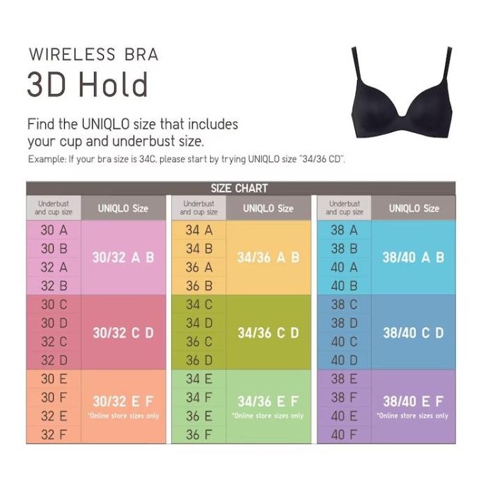 Limited, Uniqlo Women Bra Tanpa Kawat Wireless Bra 3D Hold Jastip