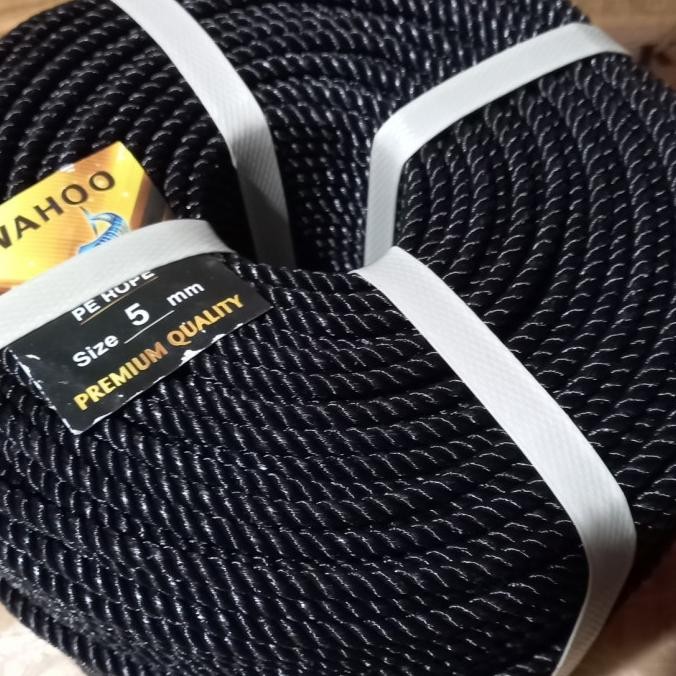 

Tali Tambang Tali Ikat 5Mm Hitam Satu Rol New Stok
