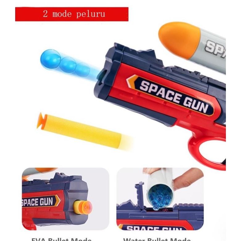 Murah Baru DIY Puzzle Merakit Gun 2 IN 1 Paintball Peluru & Lembut Peluru Mainan Pistol Gun Untuk Ne