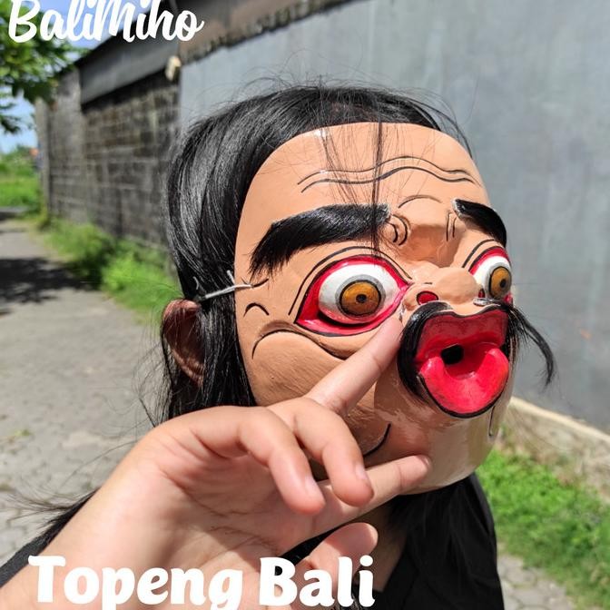 TOPENG LUCU BALI/TOPENG BIBIR MONYONG/TOPENG UNIK/TOPENG KAYU BALI SRA