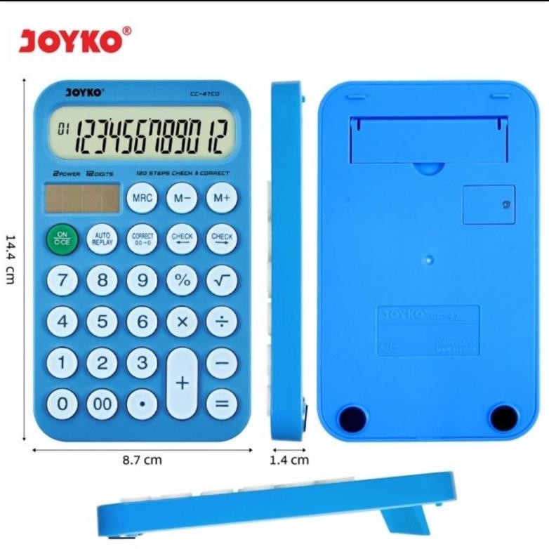 

we-53 JOYKO CC-47CO - Check & Correct Calculator Kalkulator Bisa Cek Ulang CC-47 CO Premium