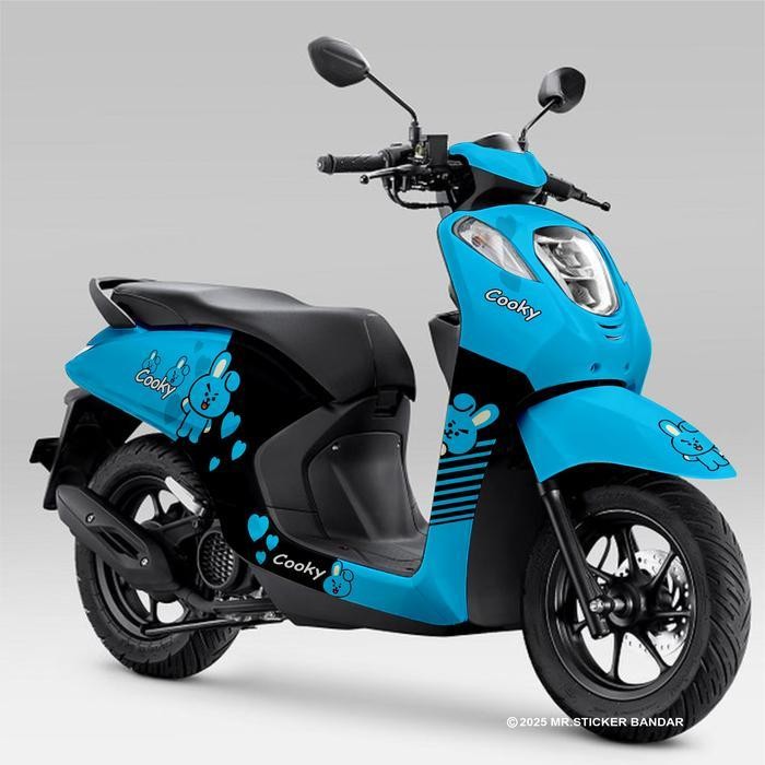 Stiker Decal Honda Genio Full Body Cooky Bts Lucu Unik Motor Motorcycle Original Dan Terpercaya