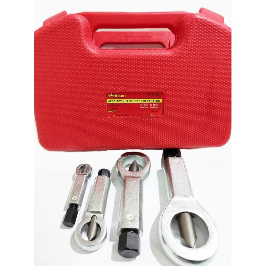 

BISON 4 PCS SET NUT SPLITTER SEPARATOR - PEMBUKA BAUT MUR DOL ORIGINAL DAN TERPERCAYA