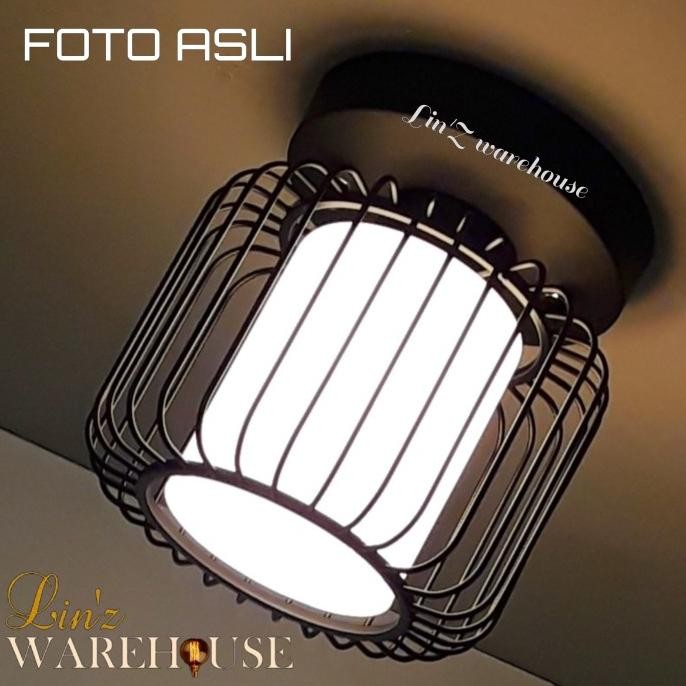 Lampu plafon teras MODERN IRON CAGE ceiling lamp SPECIAL PRICE murah