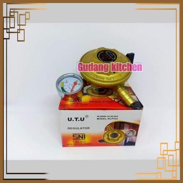 [GGK] REGULATOR GAS LPG MERK UTU METER TABUNG GAS 3KG 5KG 12KG