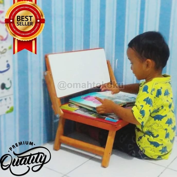 

[Lengkap] Meja Belajar Anak Lipat Karakter Whiteboard + Spidol Hapusan TT