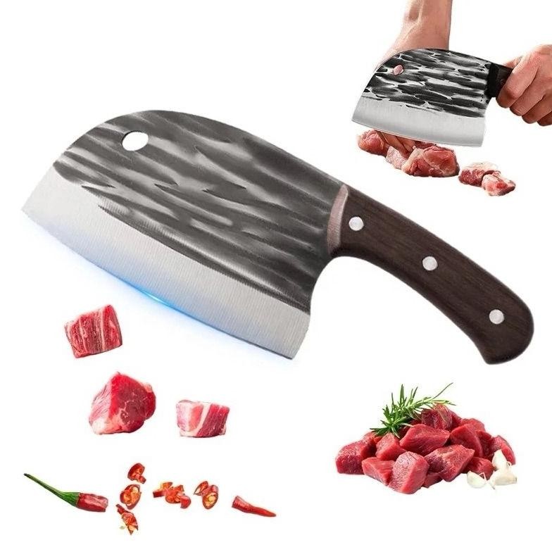 TT60 PISAU DAGING KOKI GOLOK POTONG DAGING AYAM IKAN SUPER TAJAM KNIFE Viral