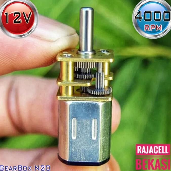 Terbaru Motor Gearbox N20 12V 4000Rpm Mini Metal Gear Motor Dinamo High Torque