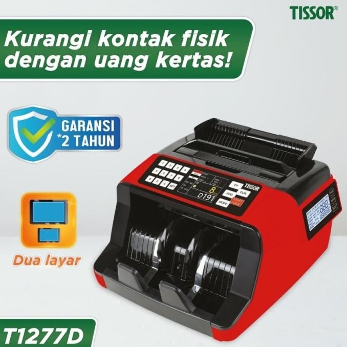 Mesin Penghitung Uang Tissor T1277D/MONEY COUNTER TISSOR T-1277D
