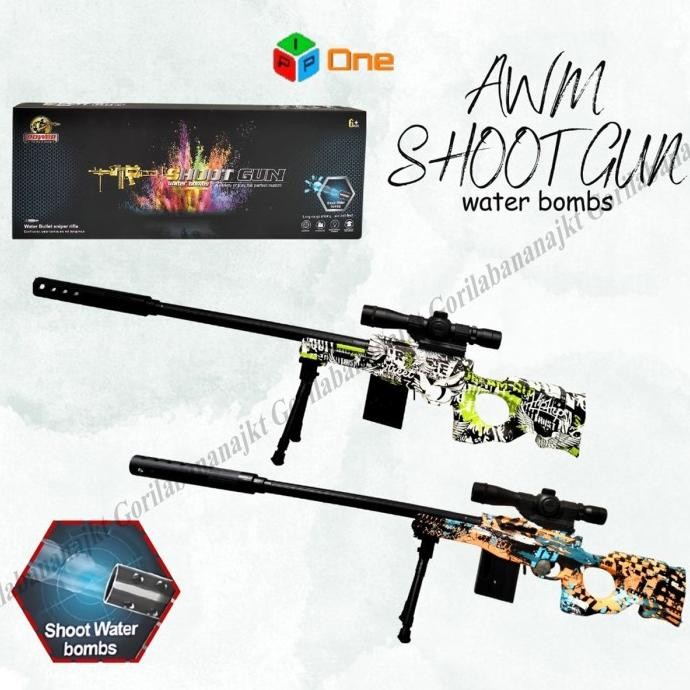 PROMO Mainan Anak tembakan sniper Awm Shoot Gunwatergel