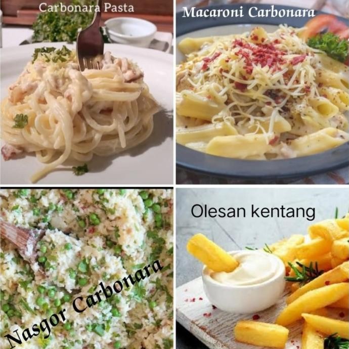 

Saus Spaghetti Pasta Daging Karbonara Carbonara Sauce murah