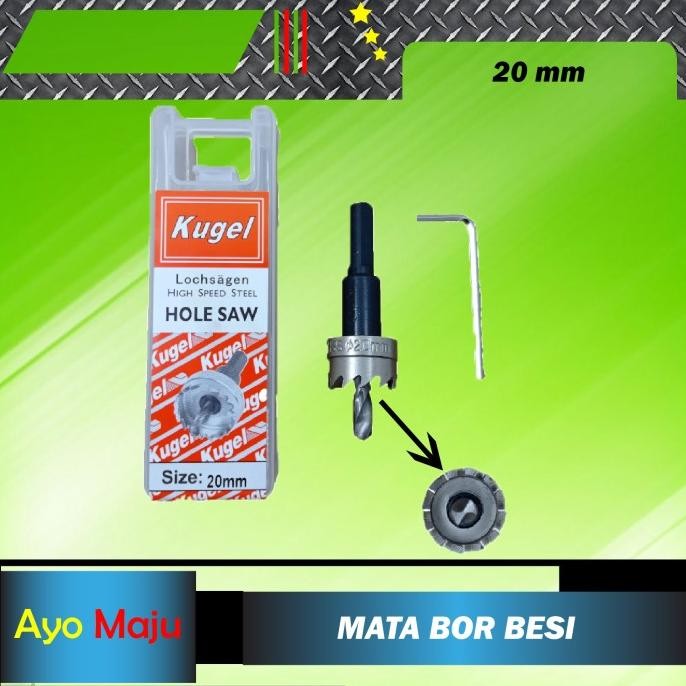 Hole Saw Besi 20mm / HoleSaw Besi 20mm / Mata Bor Besi 20mm KUGEL murah
