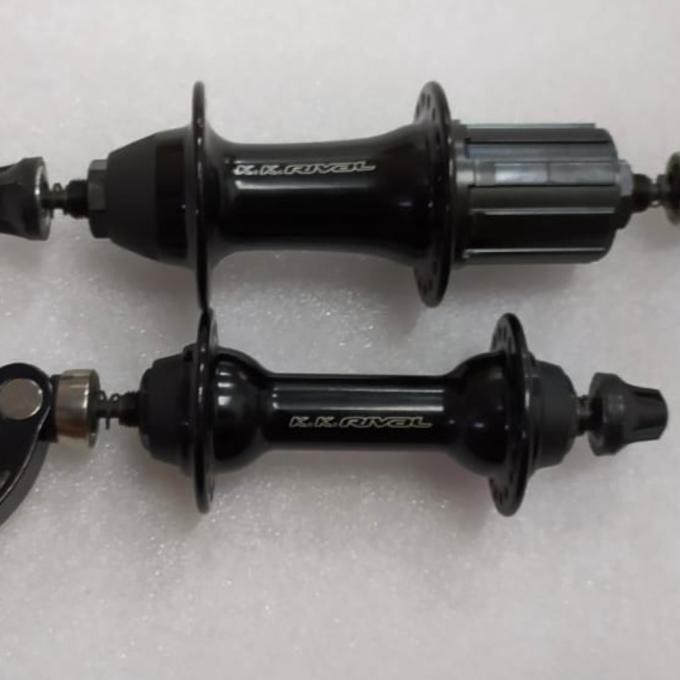 Hub Roadbike hole 32/36 QR Taiwan KK rival hitam alloy .