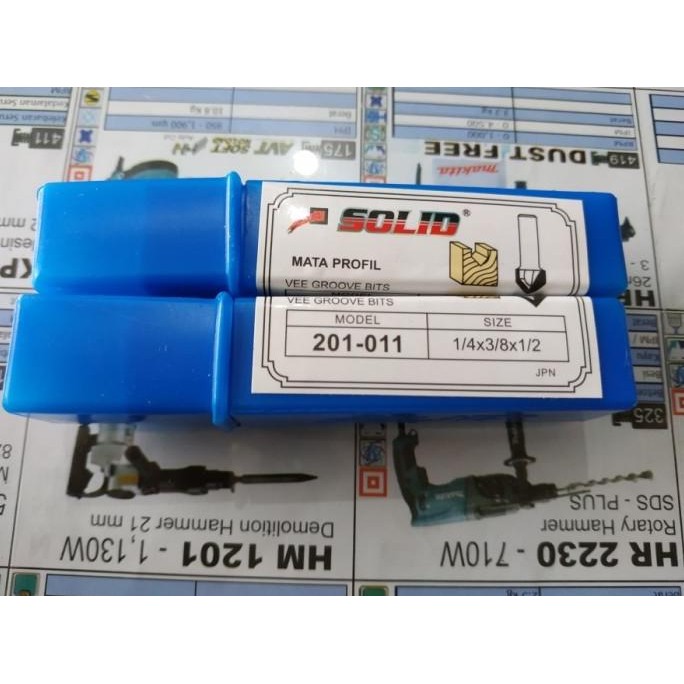 Solid mata router Vee Groove ACP mata trimmer murah