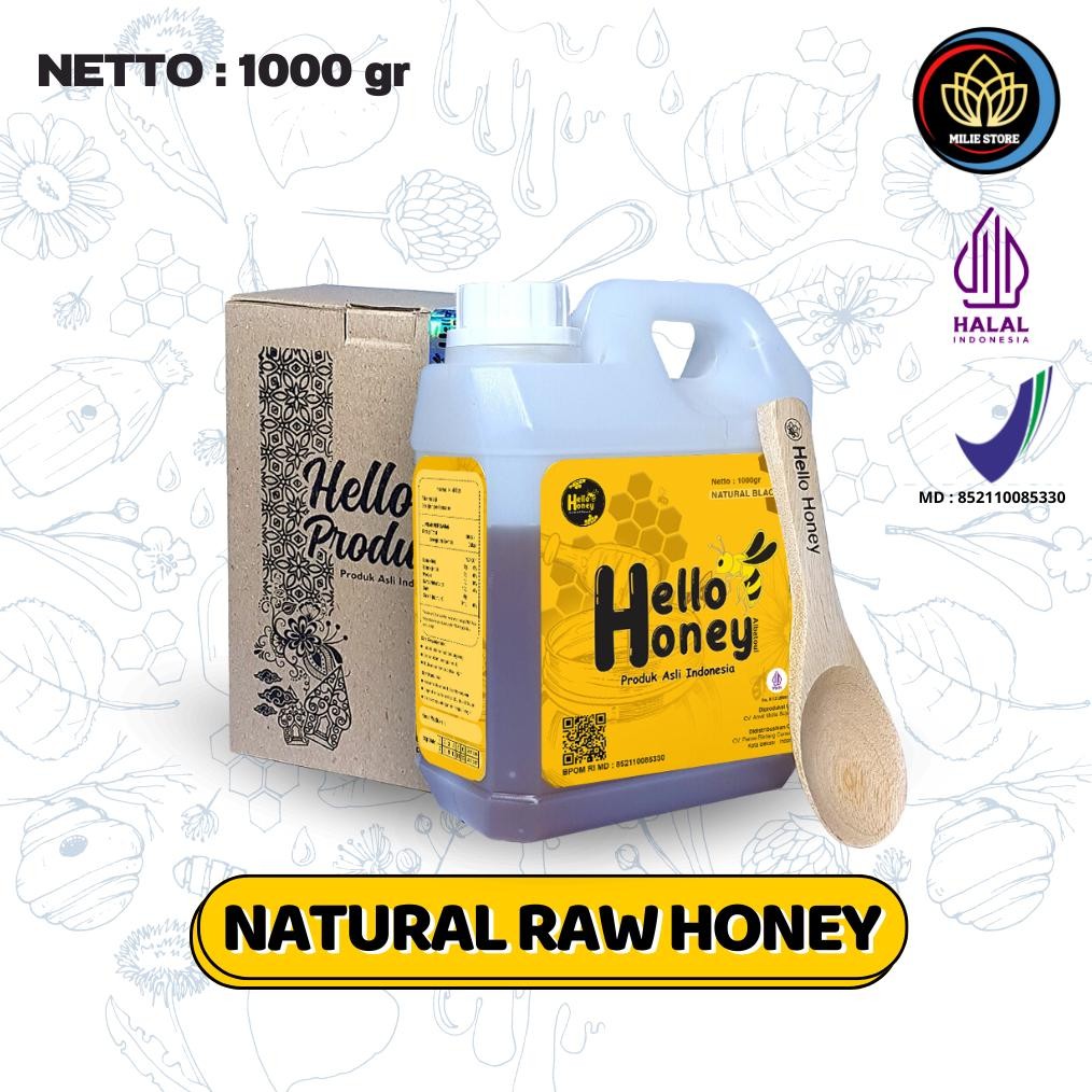 

Madu Asli Murni Natural Raw Honey 1 Kg Manis - Hello Honey