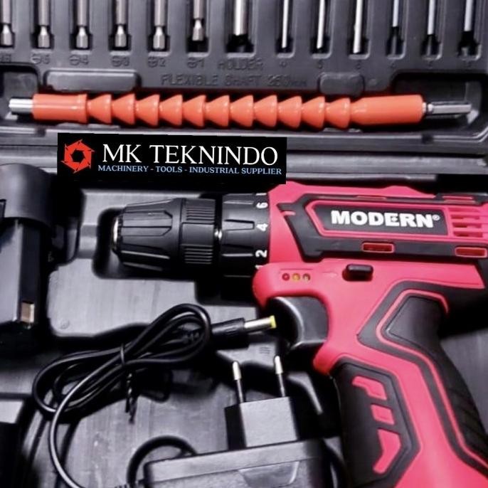 Modern Bor Cordless Cas Baterai M13 Set 10 mm Besi Kayu Obeng M 13 murah