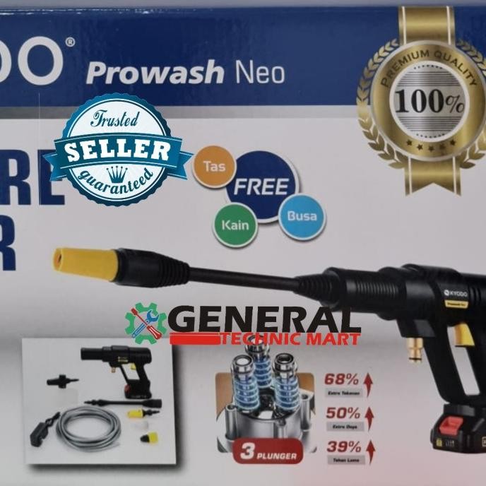 Jet Cleaner Cordless DC KYODO PROWASH NEO alat cuci motor mobil ac