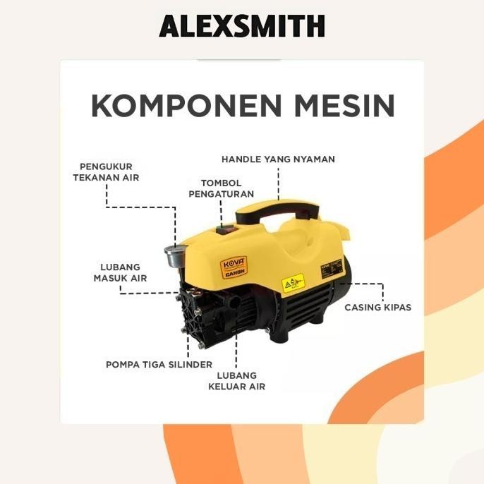 Kova Canon Jet Cleaner High Pressure Alat Steam Mesin Cuci Mobil Motor