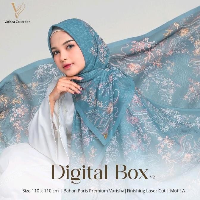 Sale Hijab Segi Empat Paris Premium Varisha Motif Kerudung Muslim Wanita Free Bros Nyaman Square