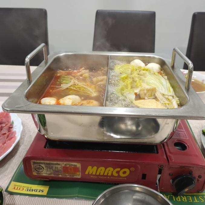 

Hot Pot /Shabu shabu Pan 2 Rasa Kualitas Premium HARGA SPESIAL!