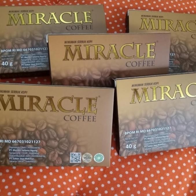

KOPI MIRACLE - MIRACLE COFFEE STAMINA PRIA 12 sachet (1 box besar) IS