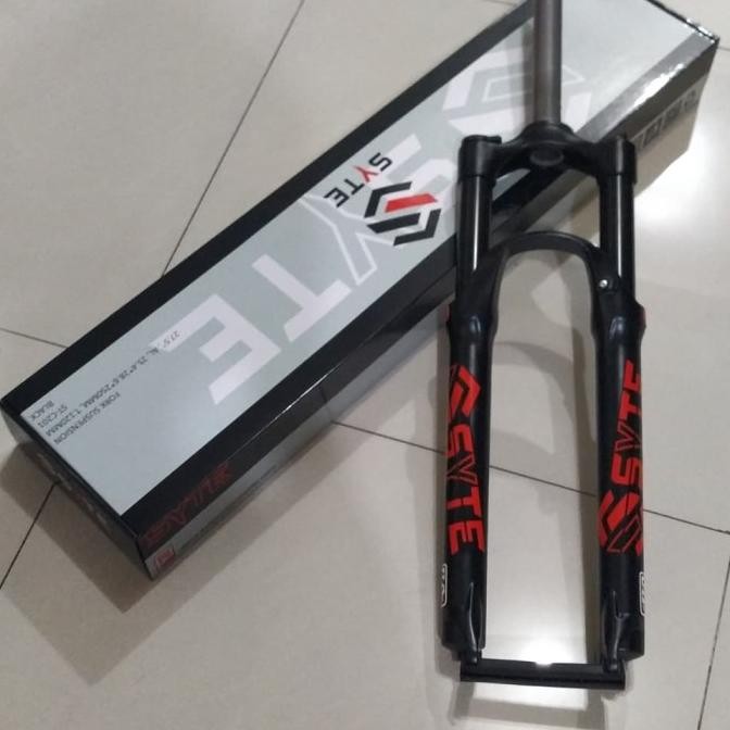 Bisa Grab Garpu Sepeda Mtb 27.5 Fork Syte With Lock Preload Travel 120 Alloy