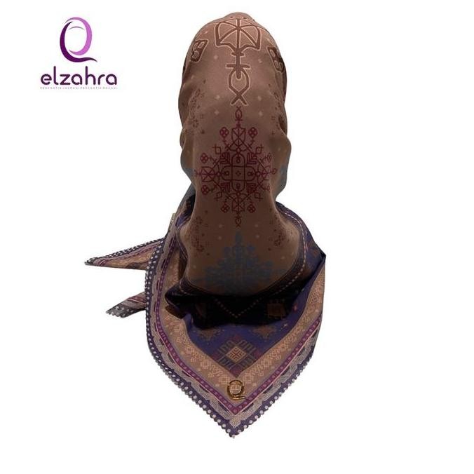 Sale Hijab Kerudung Voal Segiempat Motif Clarisa Printing Lasecut Elzahra Bukan Elzatta Muslim Squar