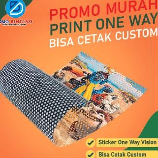 PROMO stiker one way vision/ stiker kaca /stiker lubang