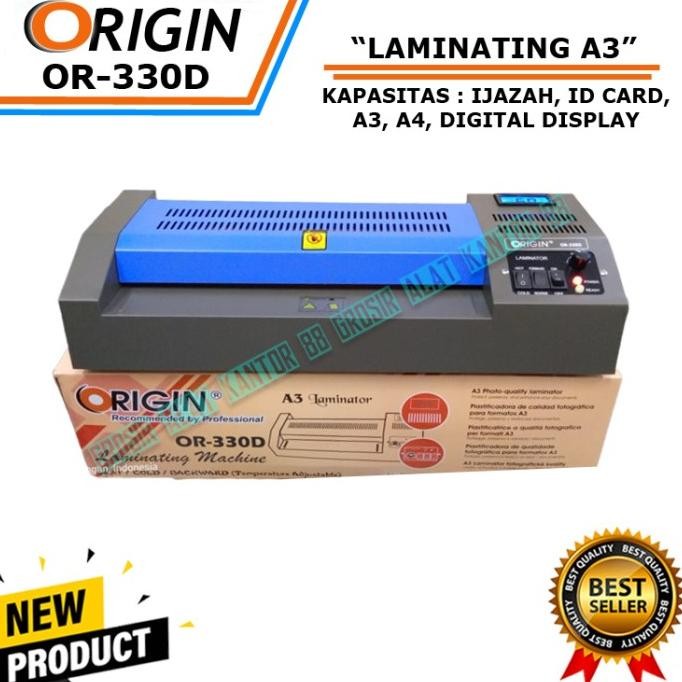 

Promo Mesin Laminating A3 Origin Or-330D / Laminator A3 Digital Or 330 D